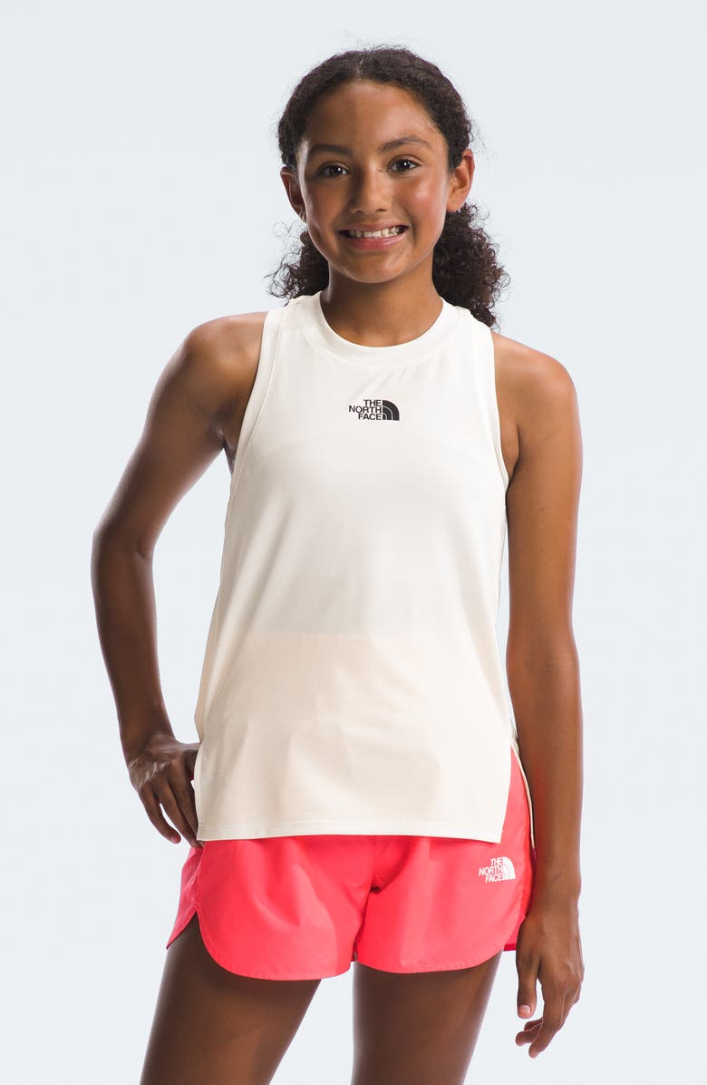 The North Face Kids' Never Stop Performance Tank, Alternate, color, White Dune