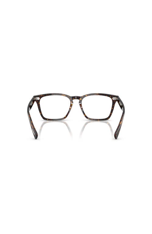 Oliver Peoples 52mm Rectangle Optical Glasses In Black