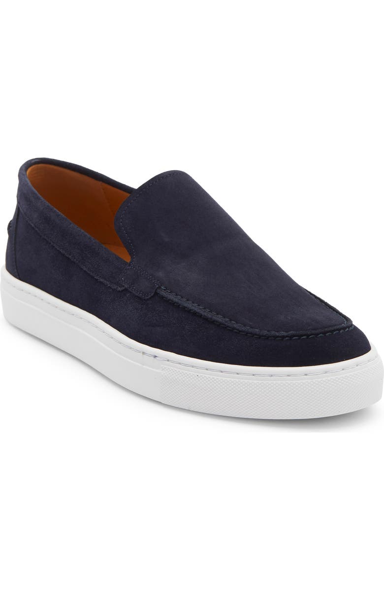 Magnanni Johnny Venetian Loafer, Main, color, Navy