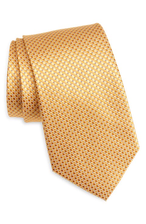 Solid Textured Silk Tie