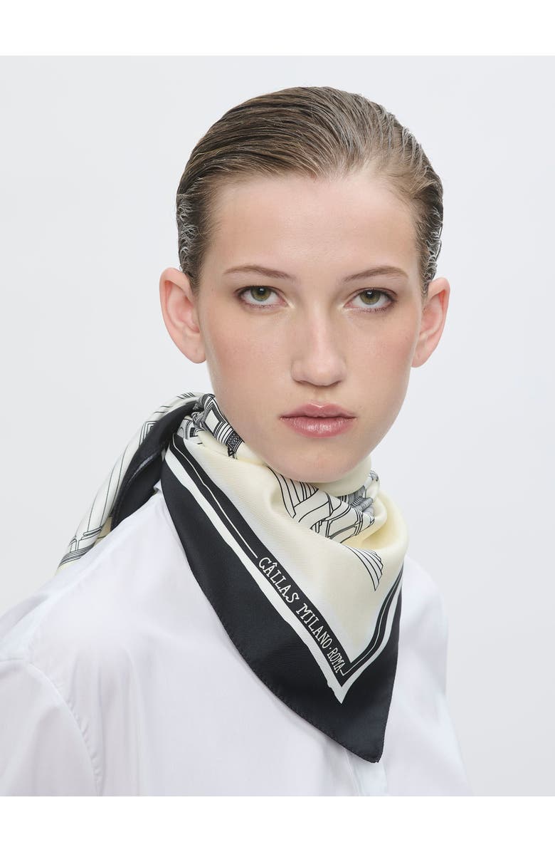 Callas Milano ROMA Rome scarf, Alternate, color, White