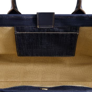 Buddha Pocket Denim Tote Bag