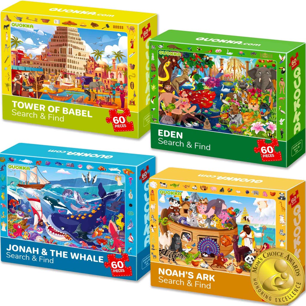 Quokka Kids Jigsaw Puzzle Sets - 60 & 100 Piece Educational Puzzles