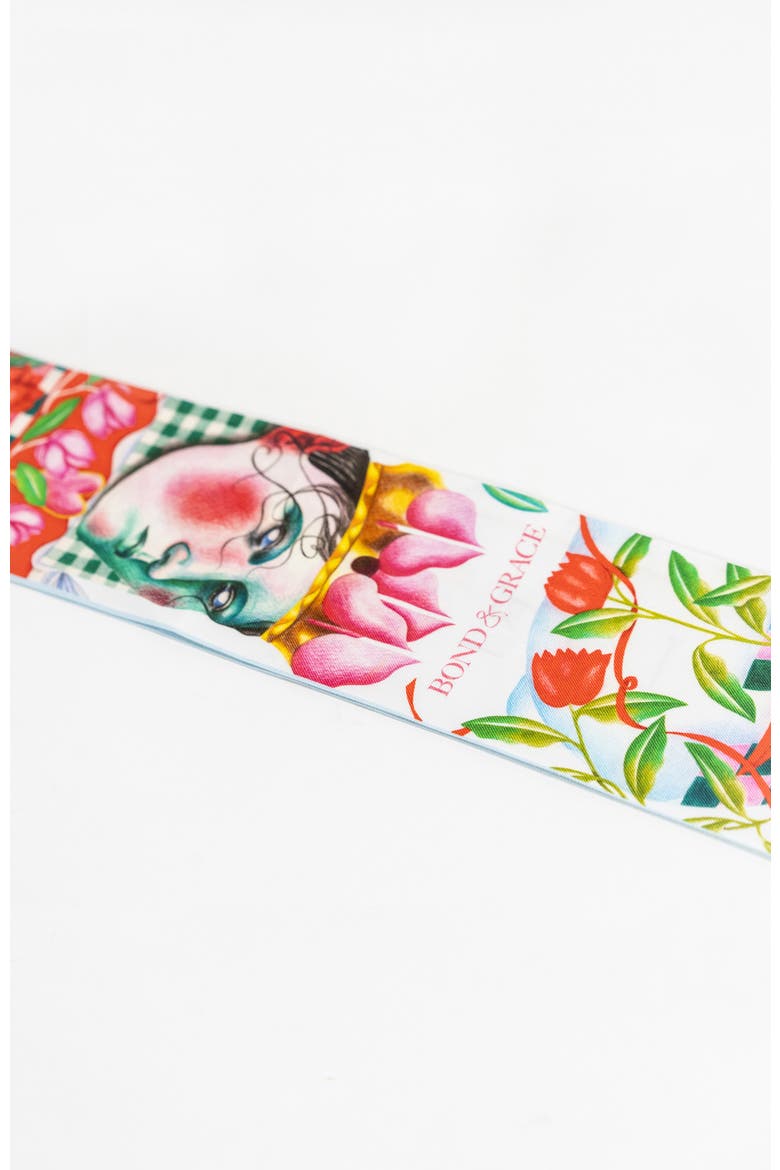 Wanderer's Whim Silk Twilly Scarf, Alternate, color, Red
