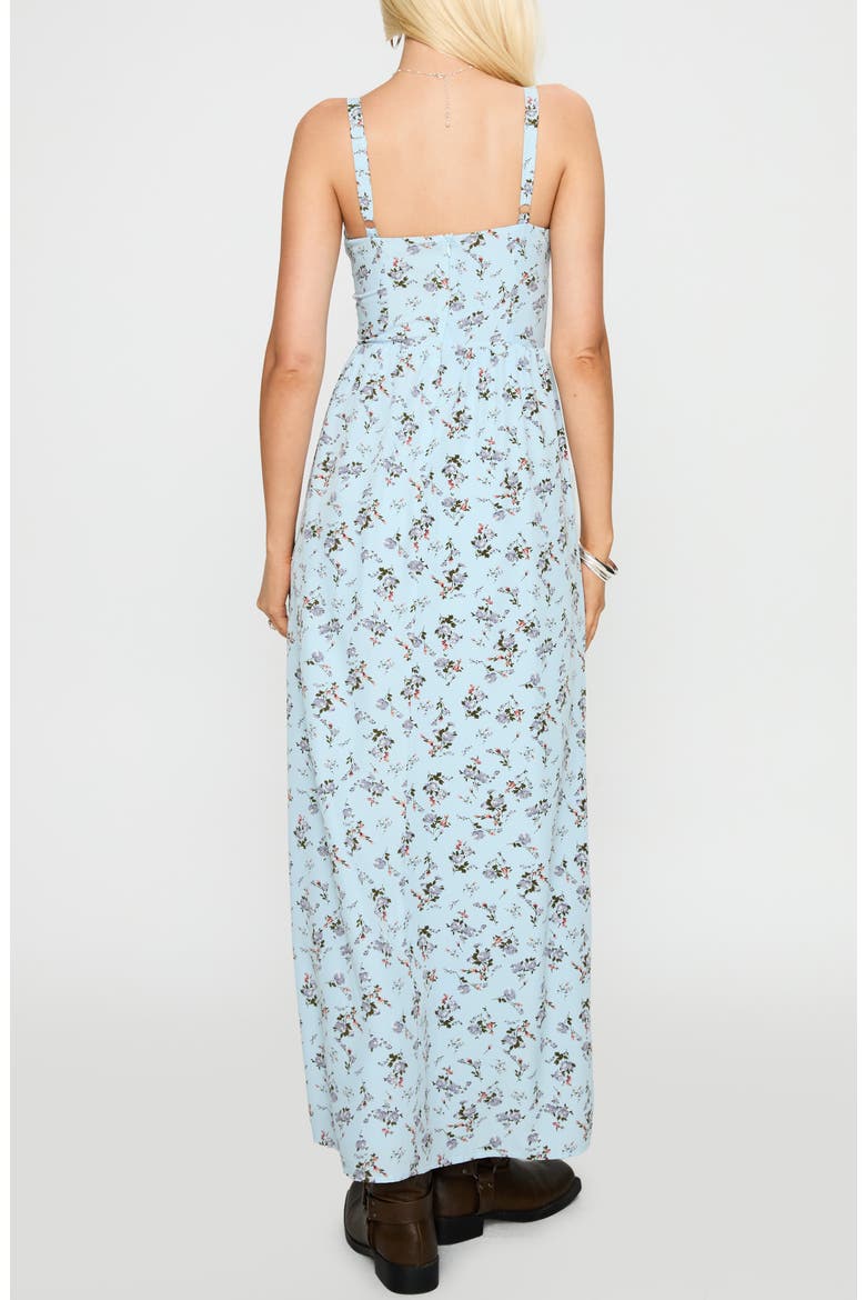 Izebella Flora Sleeveless Maxi Dress, Alternate, color, BLUE FLORAL