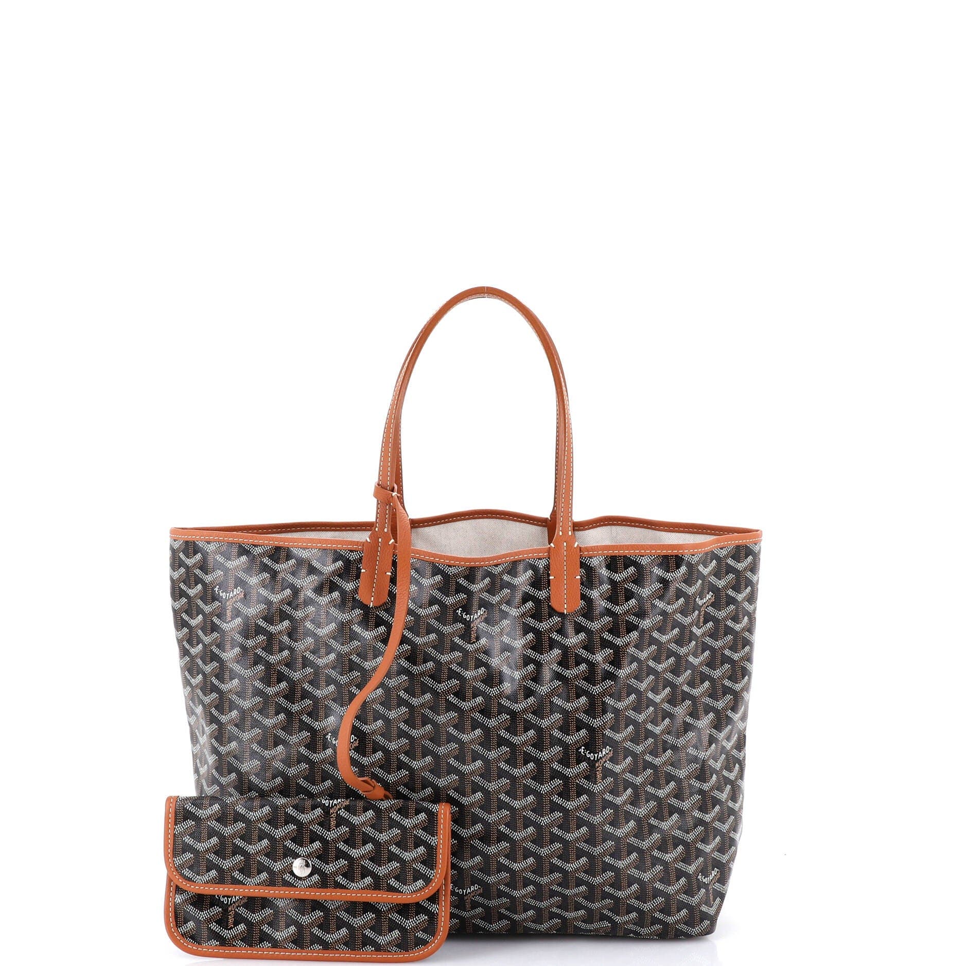 Pre-Owned Goyard Saint Louis Tote Coated Canvas PM, Alternate, color, Brown