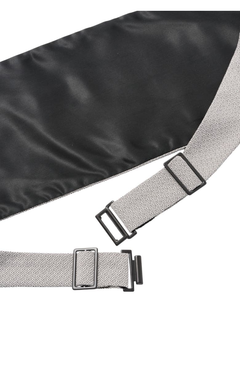 Robert Talbott Baldwin Ceremonial Weave Cummerbund, Alternate, color, Black