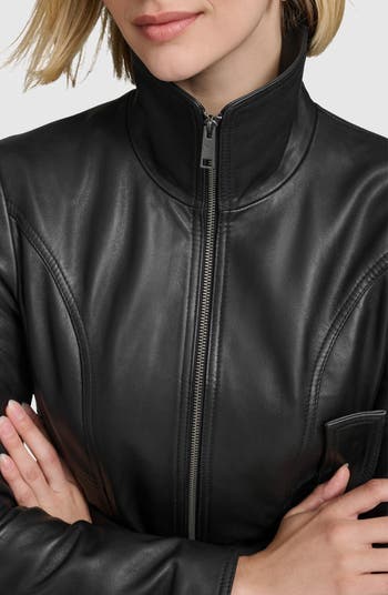 Andrew Marc Tatum Belted Leather Jacket | Nordstrom