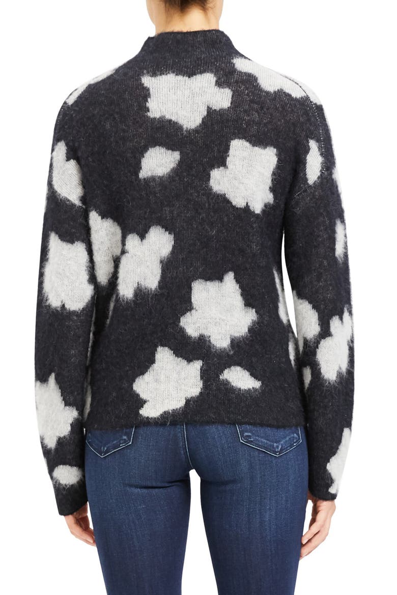Floral Sweater, Alternate, color, BLACK MULTI