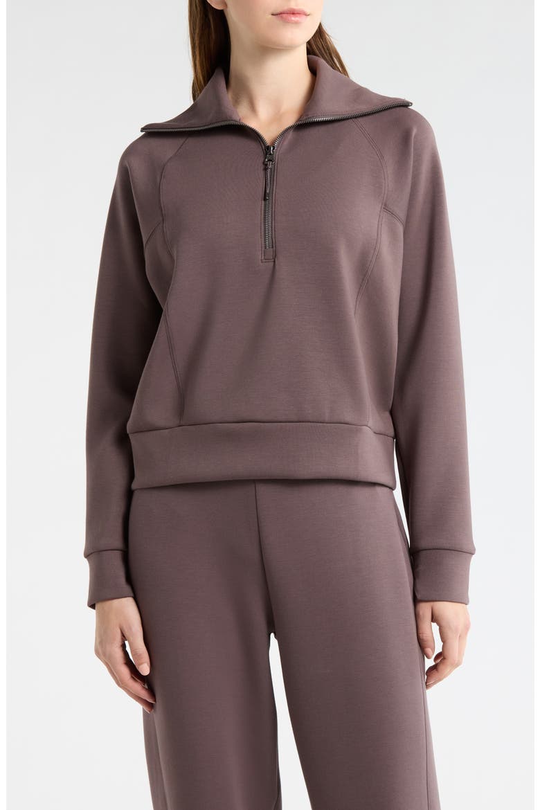 AirEssentials Half Zip Sweatshirt, Alternate, color, DARK CACAO