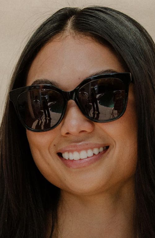 Mohala Eyewear Pikake Medium Bridge Medium Width 55mm Polarized Cat Eye Sunglasses