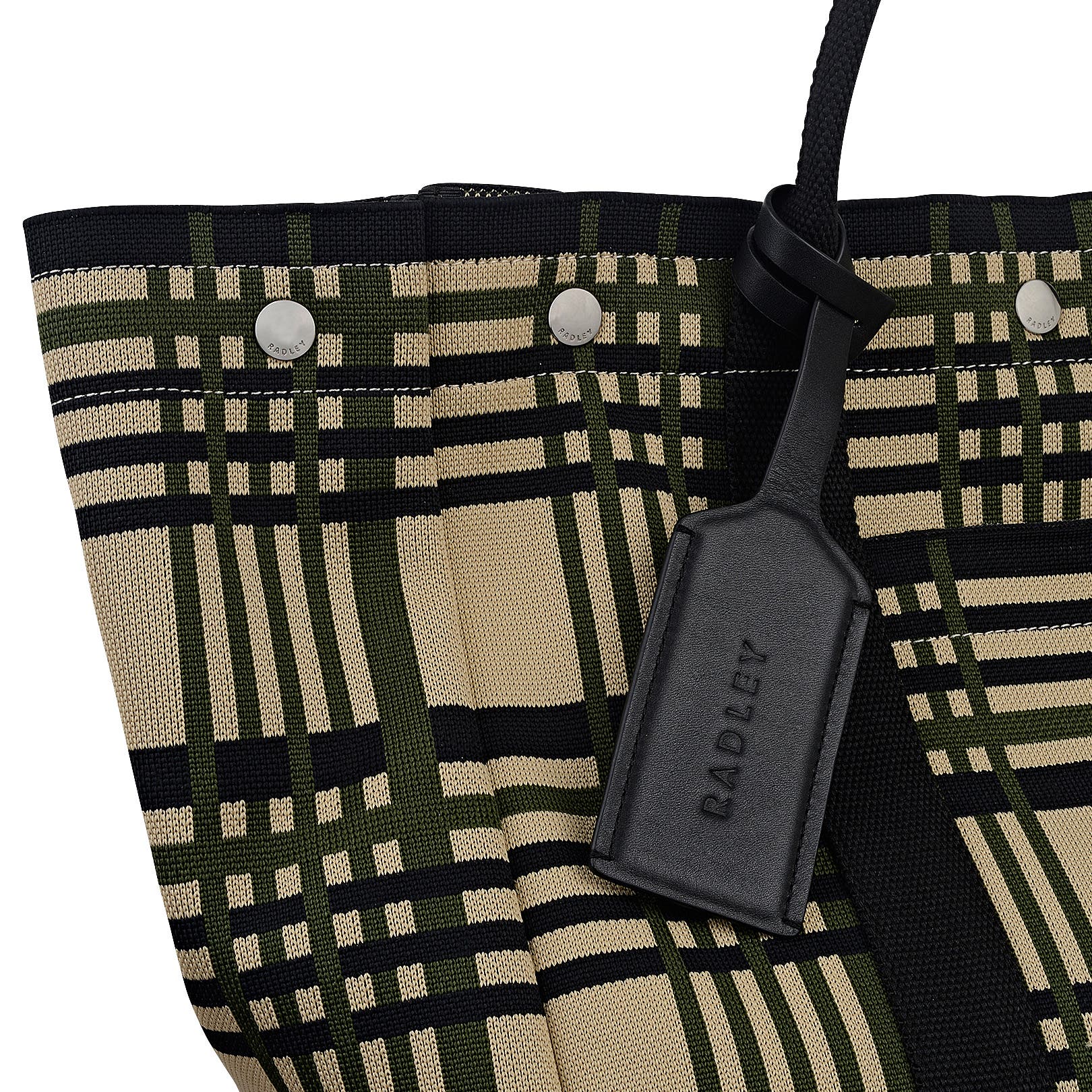 Radley Hadleigh Place - Check Large Open Top Tote Bag, Alternate, color, Porcini