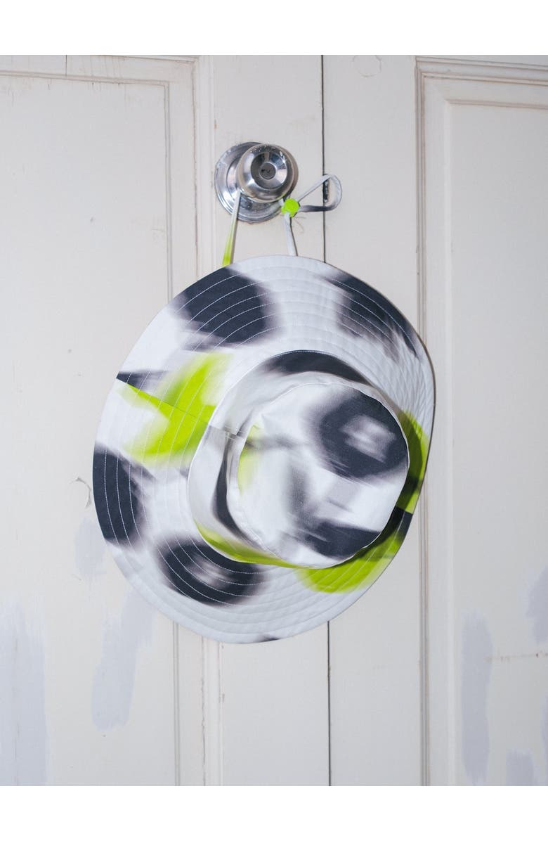 Lost Pattern FRIDA x LOST PATTERN "Frida's Dream" Cotton Reversible Sun Hat, Alternate, color, Green