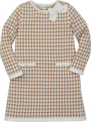Girls' Organic Bow Sweater Dress, Kids