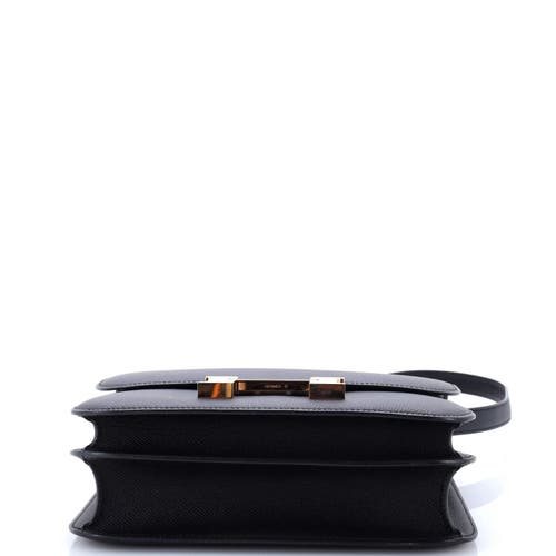 Pre-owned Hermes Hermes Constance Bag Epsom 24 In Black