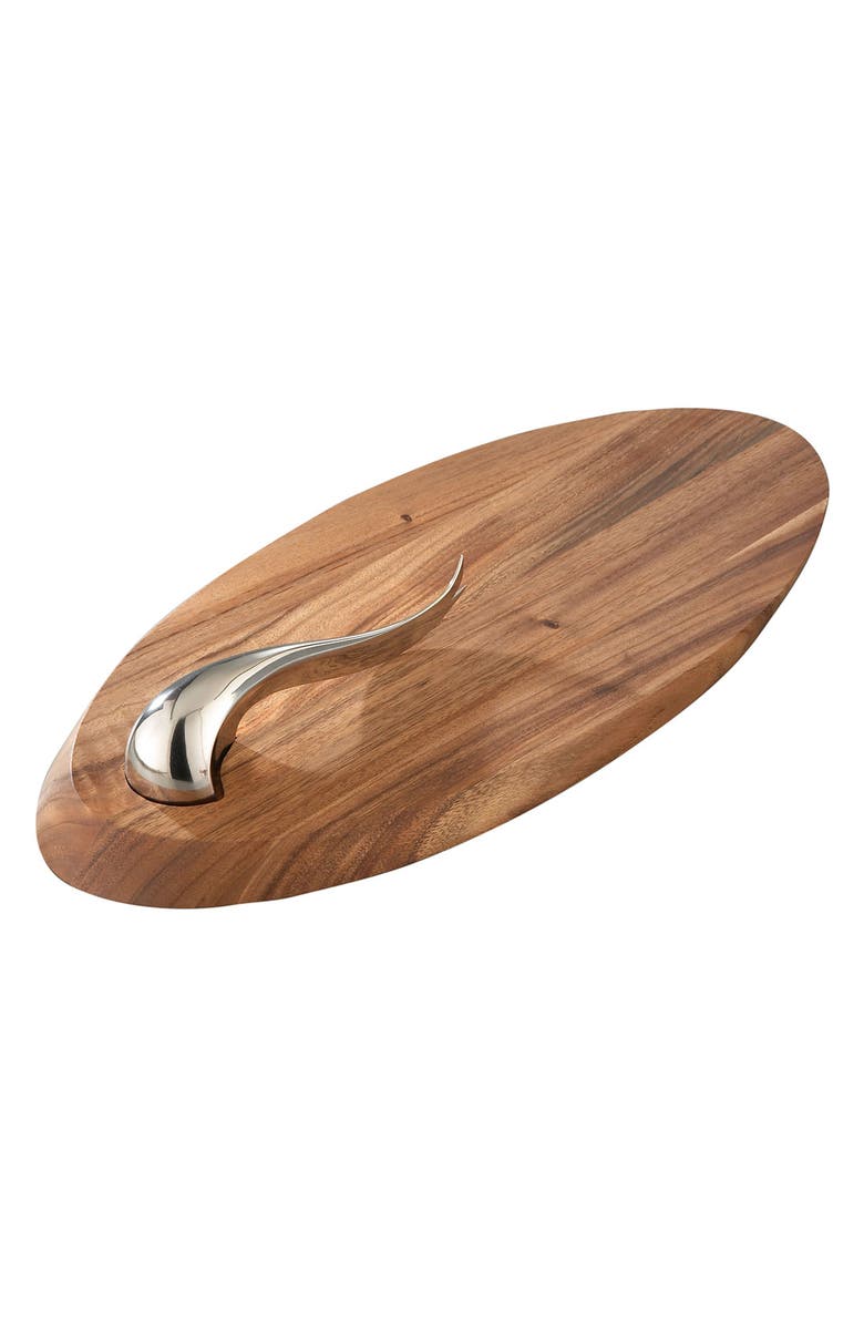 Nambé Swoop Cheeseboard & Knife, Main, color, 