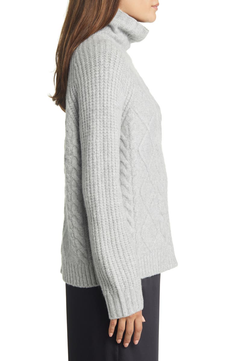 Nordstrom Cable Turtleneck Sweater, Alternate, color,