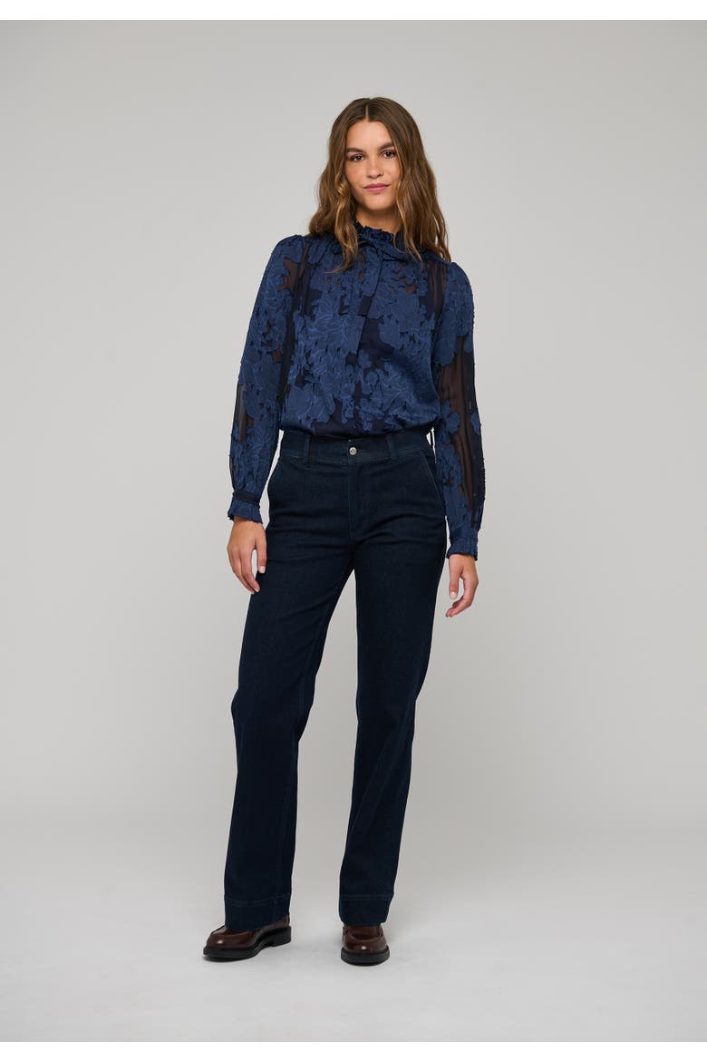 Rositadea Floral Appliqué Blouse, Alternate, color, Flora Imperial