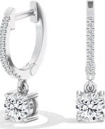 Everlee Round Droplet Hoop Lab Diamond in 14K Gold