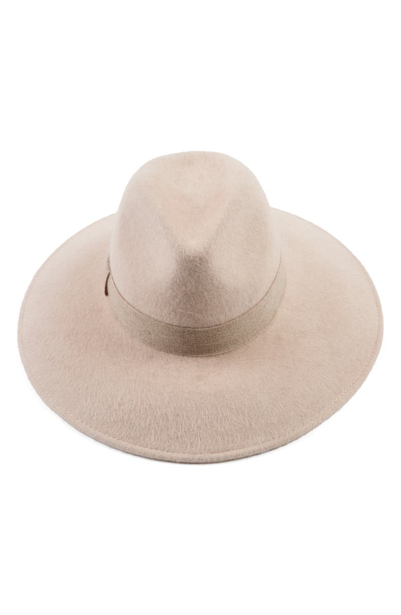Eugenia Kim Emmanuelle Wool Felt Fedora, Alternate, color, Bone