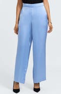 Foxcroft Hostess Satin Pull-On Pants
