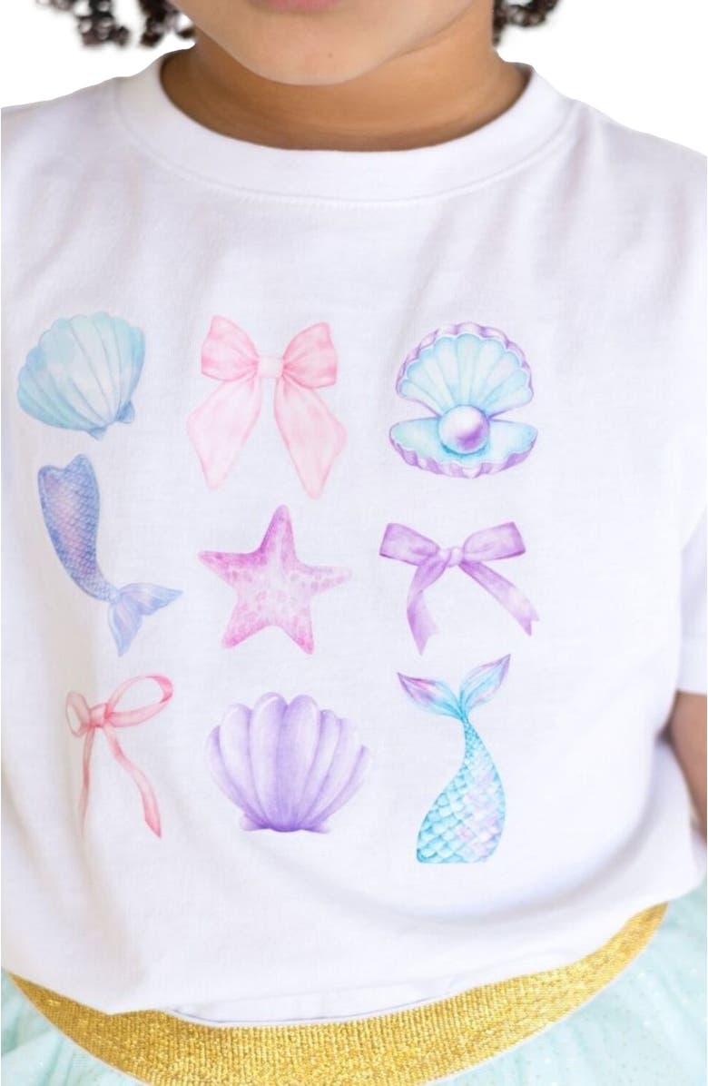 Sweet Wink Mermaid Cutie Short Sleeve T-Shirt, Alternate, color, White