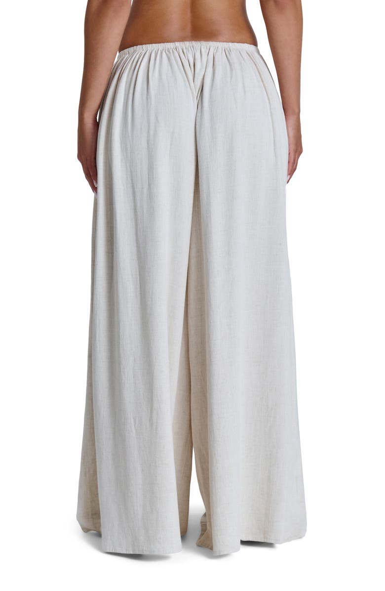 Naked Wardrobe Cotton & Linen WIde Leg Pants, Alternate, color,