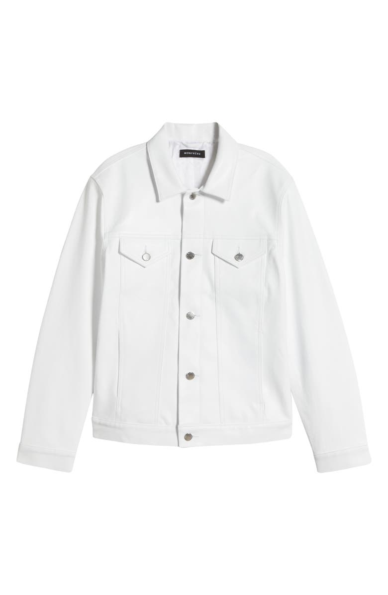 Monfrère Dean Leather Trucker Jacket, Alternate, color, 
