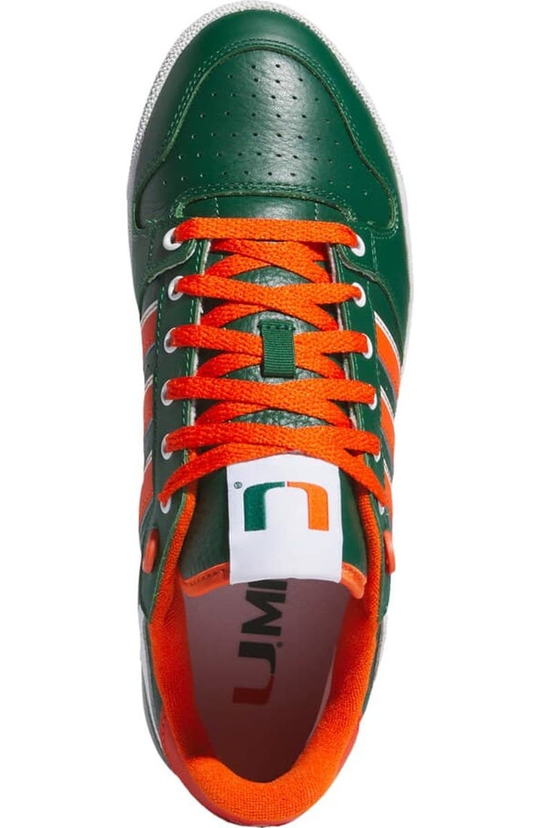 adidas Unisex adidas Green/Orange Miami Hurricanes Centennial 85 Low Basketball Shoes, Alternate, color,