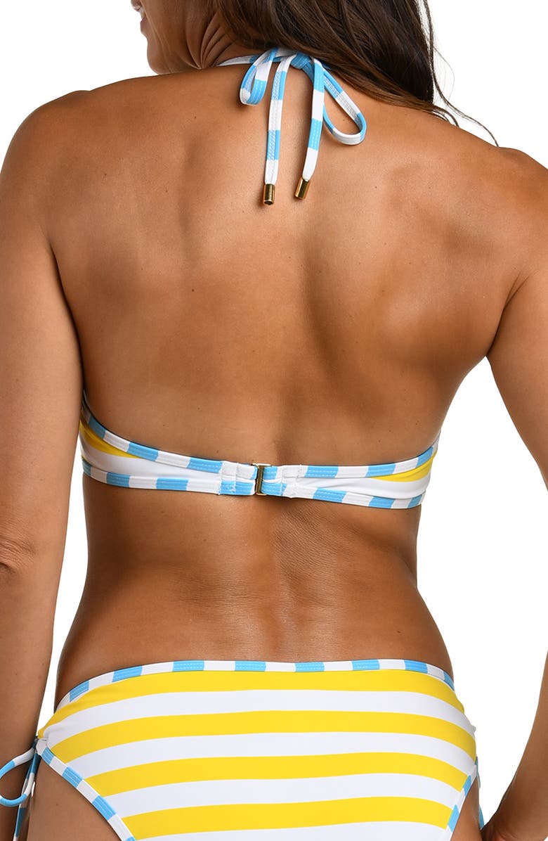 La Blanca Coastal Halter Bikini Top, Alternate, color, Soleil