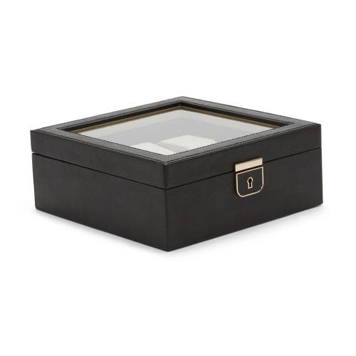 Wolf Palermo 6 Pc Watch Box In Black