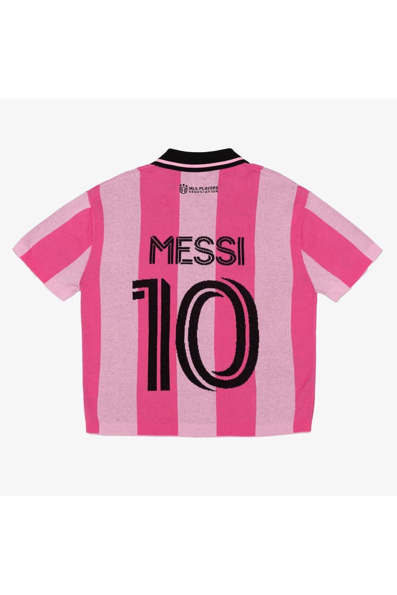 Unisex Peace Collective Lionel Messi Pink Inter Miami CF Knit Fashion Top, Alternate, color, Pink