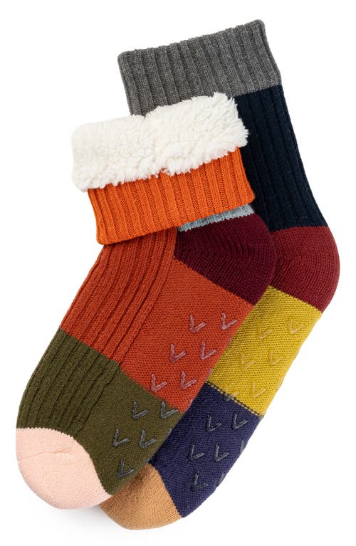 Verloop Mismatch House Crew Socks In Pink
