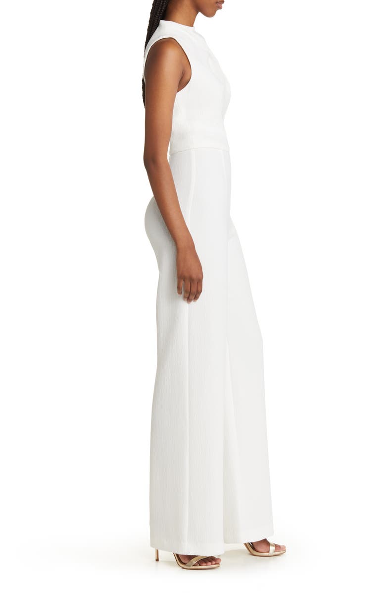 Black Halo Corrine Draped Bodice Wide Leg Jumpsuit, Alternate, color, Sugar