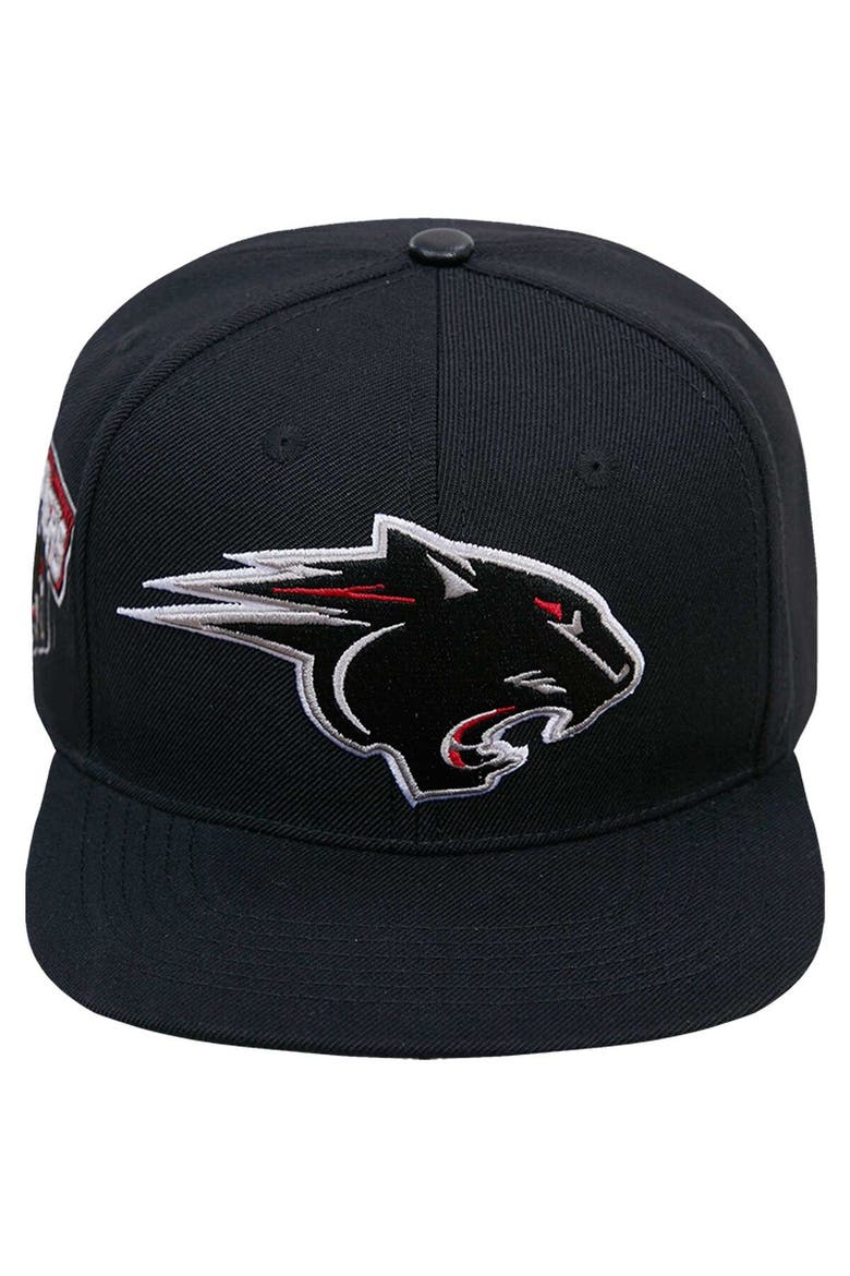 Men's Pro Standard Black Clark Atlanta Panthers Arch Over Logo Evergreen Snapback Hat, Alternate, color, Black