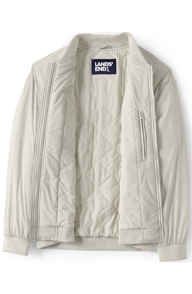 Lands' End WanderFree Insulated Bomber Jacket, Alternate, color, Light Stone