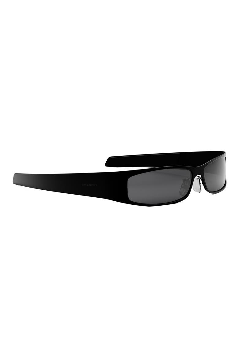 G Scape Shield Sunglasses, Alternate, color, SHINY BLACK / SMOKE