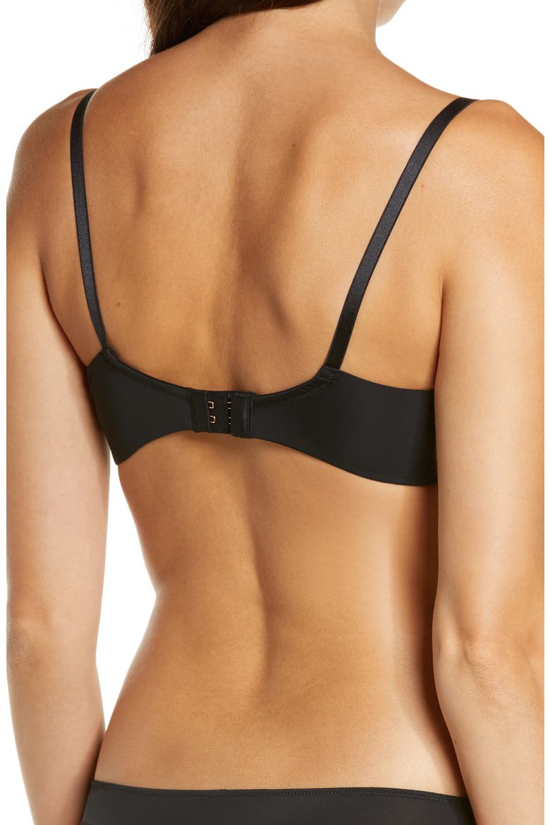 Entice Underwire Balconette Bra, Alternate, color, BLACK / NYLON