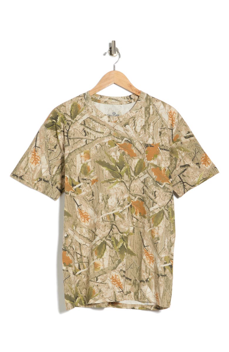 Goodie Two Sleeves Tree Camo T-Shirt, Main, color, Brown