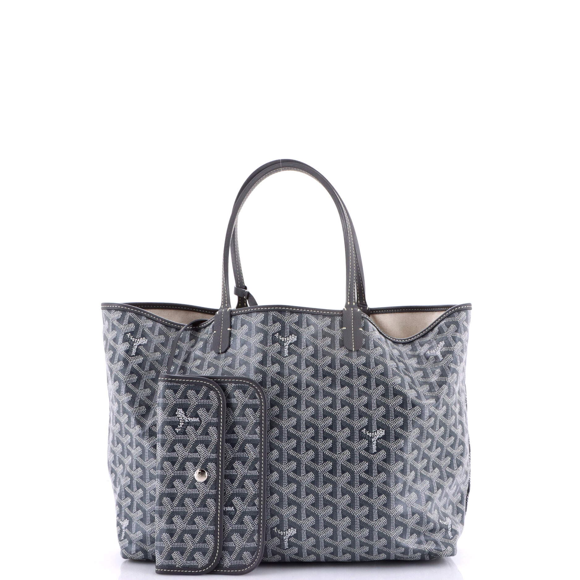 Pre-Owned Goyard Saint Louis Tote Coated Canvas PM, Alternate, color, Gray