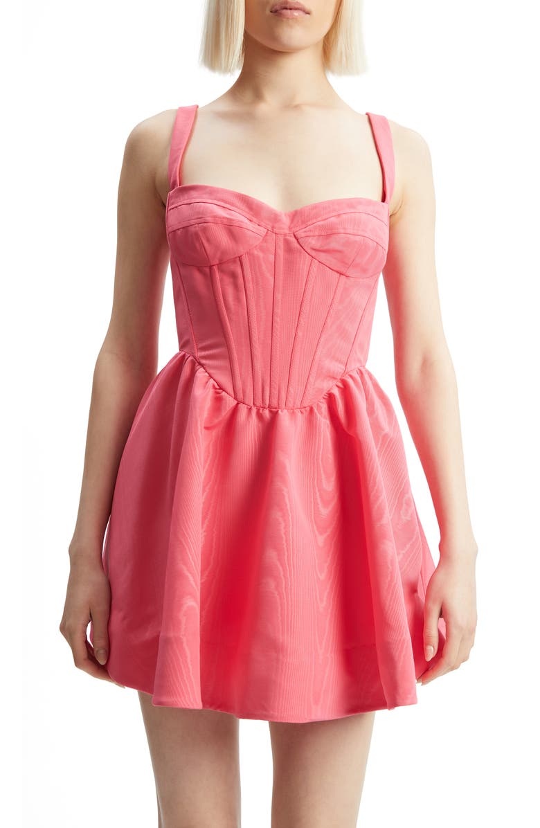 Bardot Nisa Corset Minidress, Alternate, color, Bubblegum