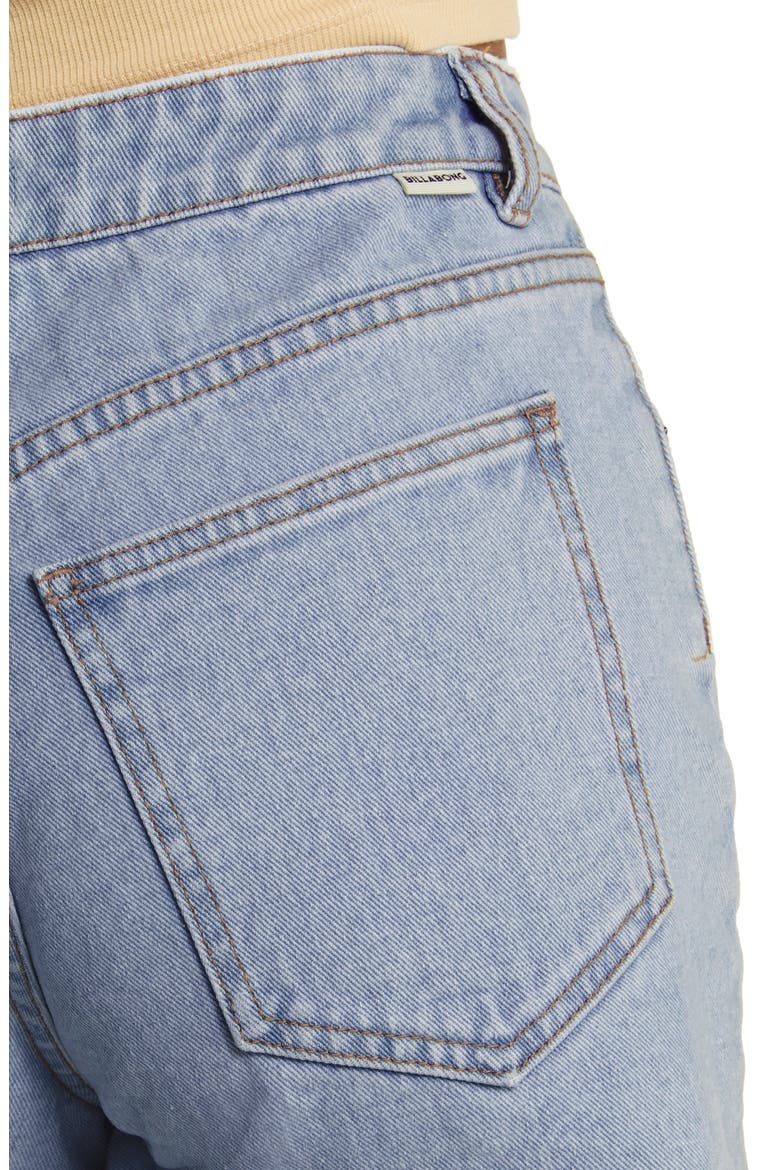 Riley High Waist Cutoff Denim Shorts, Alternate, color, FADED INDIGO FRAY