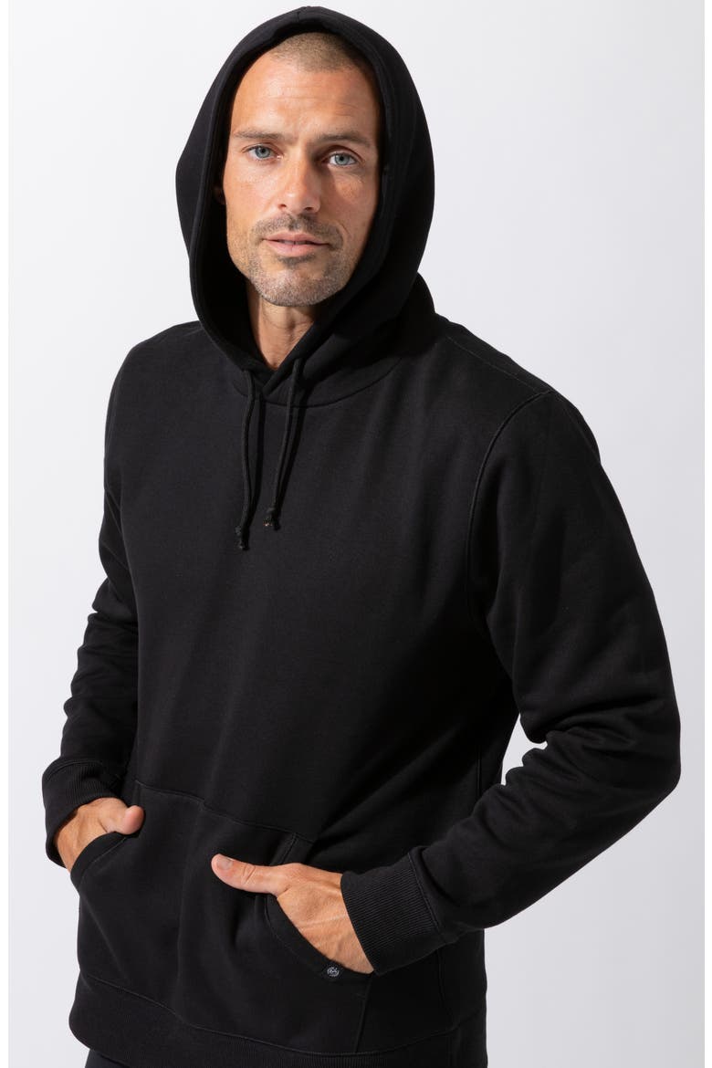 Invincible Fleece Hoodie, Alternate, color, BLACK