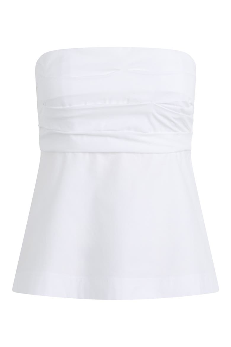 The Lara Strapless Babydoll Top, Alternate, color, WHITE