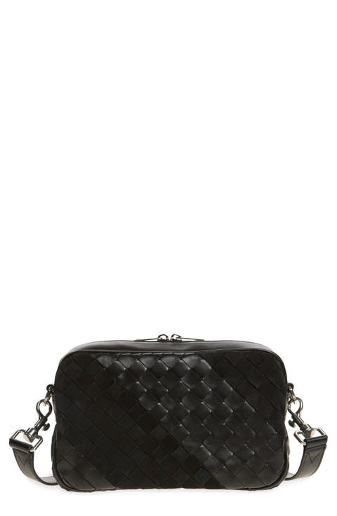 Small Intrecciato Leather Camera Bag