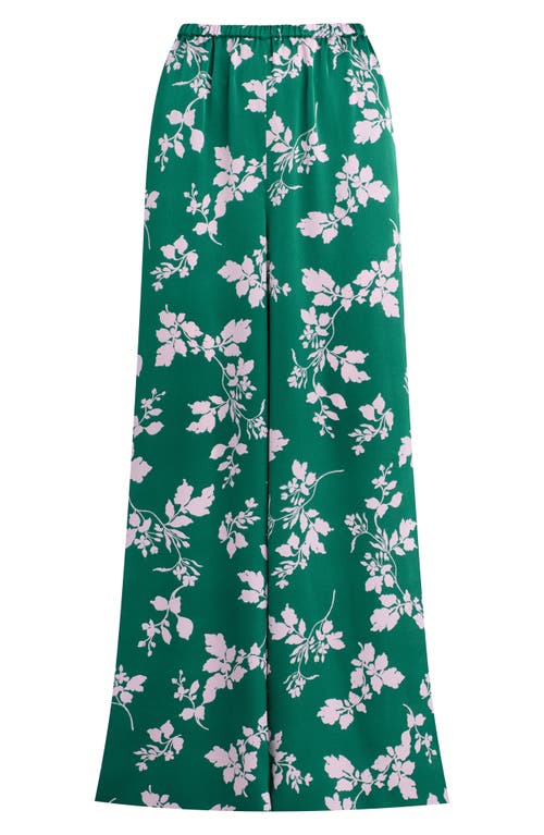 Favorite Daughter Effortless Wide Leg Pants In Emerald Floral