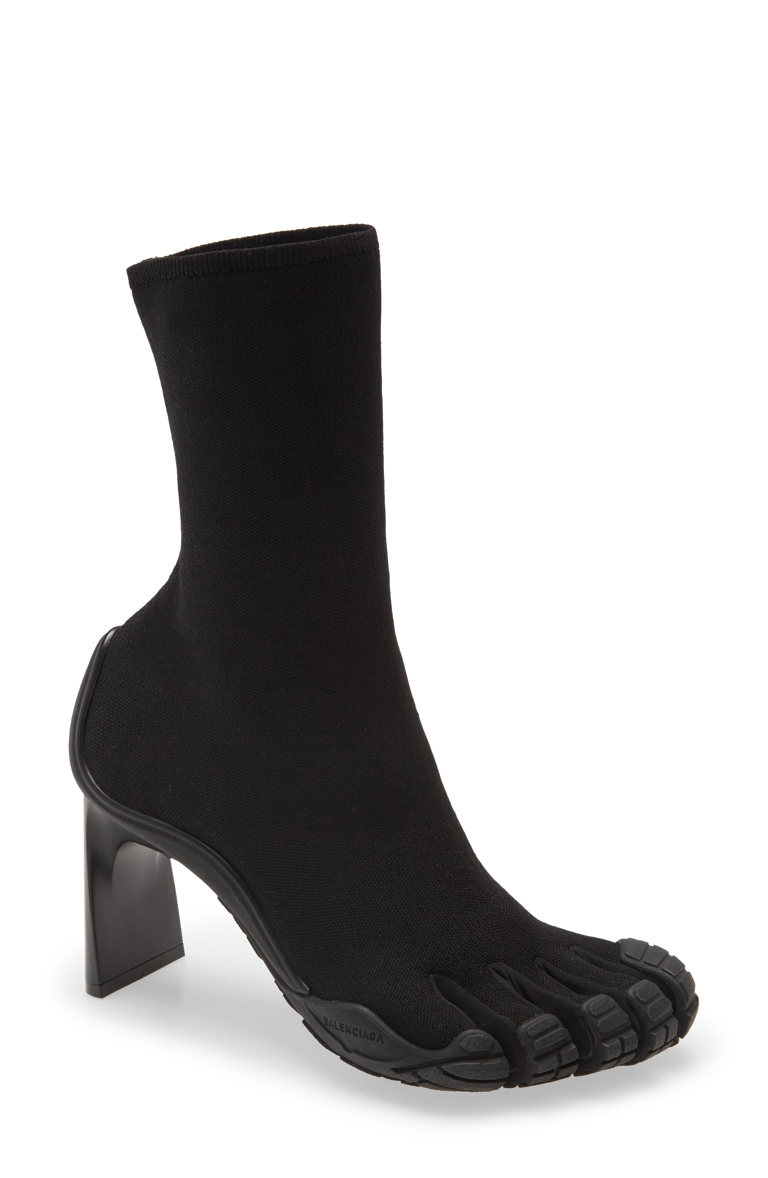 Balenciaga x Vibram High Toe Sock Bootie, Main, color, 