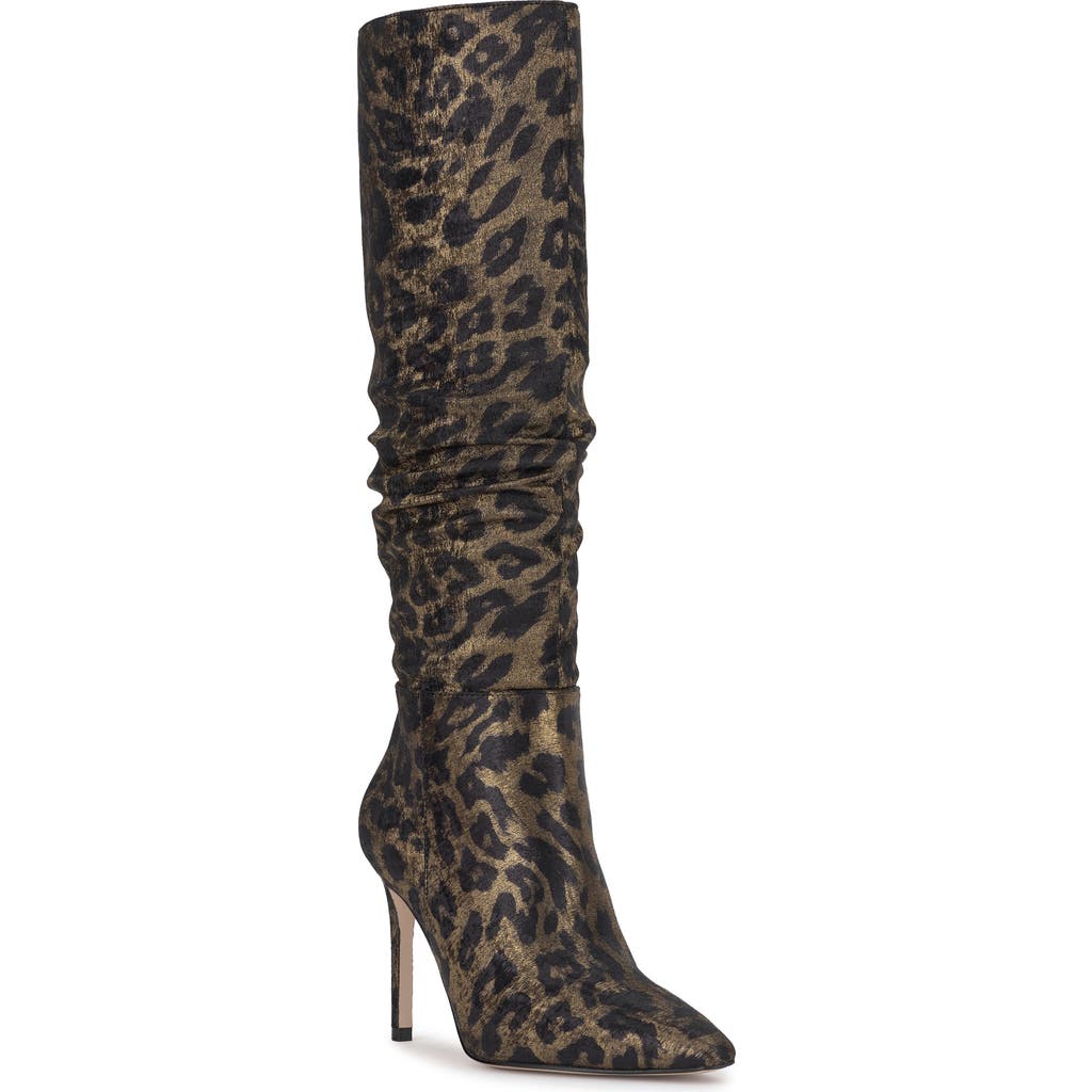 Jessica Simpson Ohena Slouch Knee High Boot In Animal Print