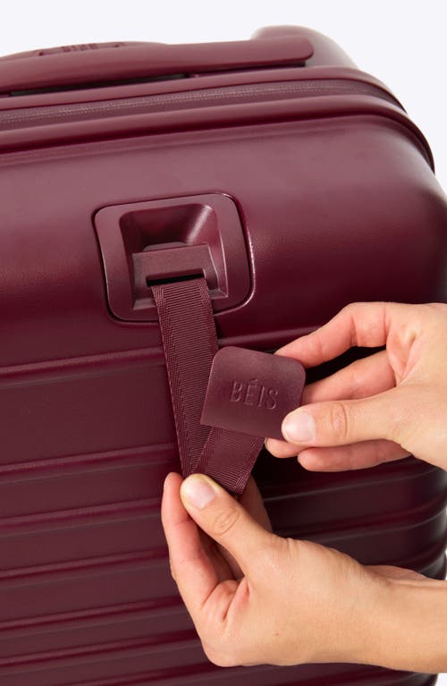 Beis Béis The 22-inch Expandable Carry-on Roller In Burgundy