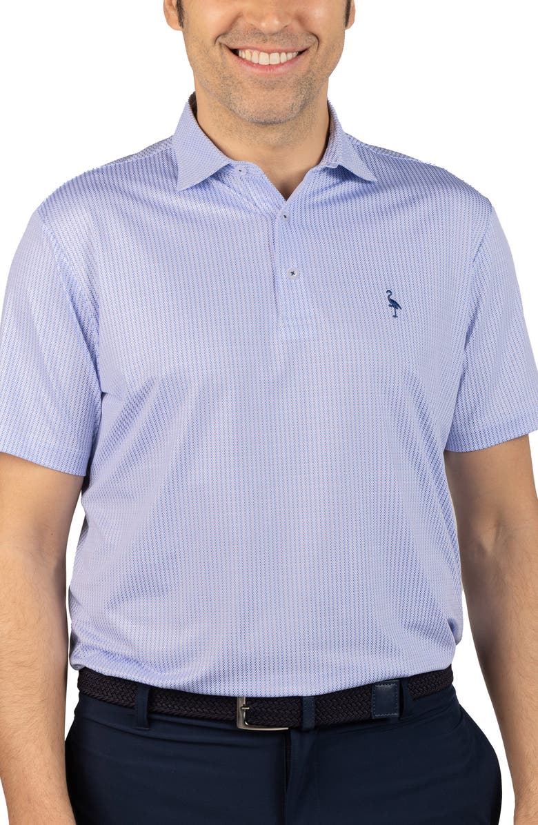TailorByrd Dots Print Performance Polo, Alternate, color, Blue